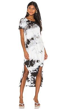 Michael Lauren Augustus Dress in Black & White Tie Dye from Revolve.com | Revolve Clothing (Global)