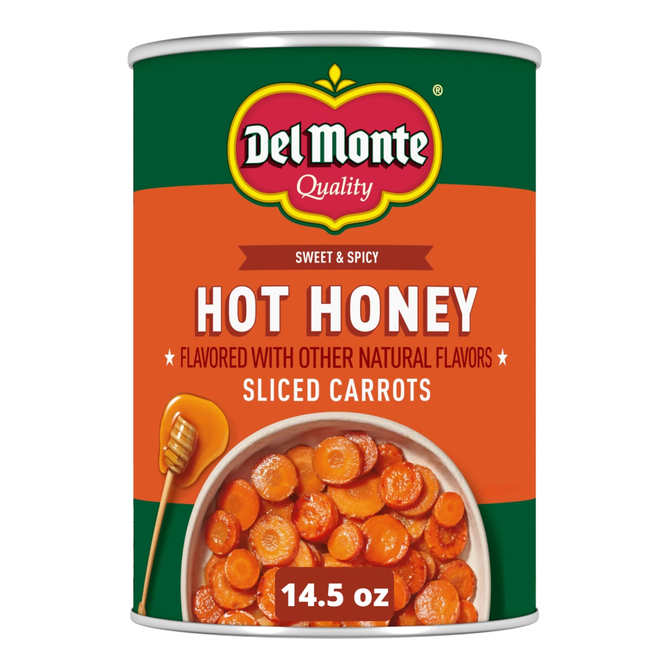 Del Monte Hot Honey Flavored Sliced Carrots, Canned Vegetables, 14.5 oz. Can | Walmart (US)