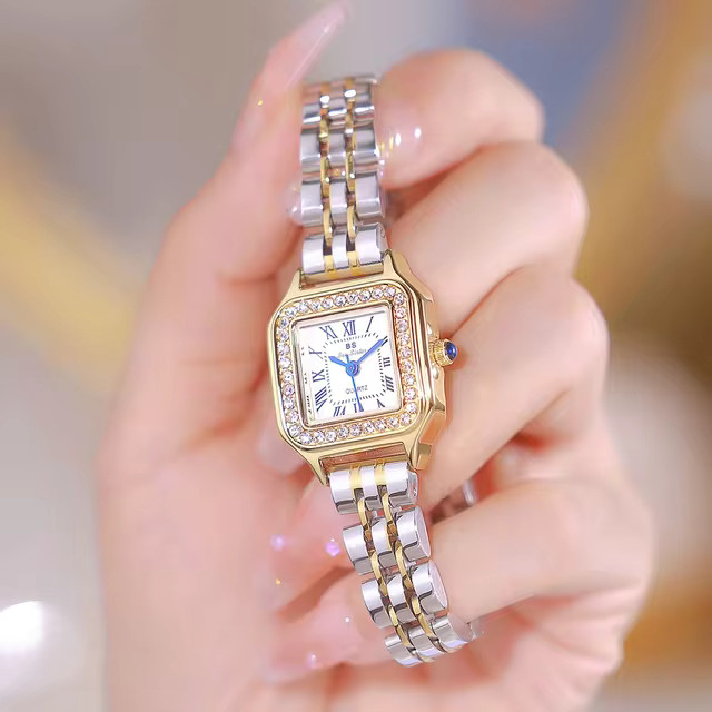 Women Watch Stainless Steel Square Small Clock Luxury High Quality Fashion Rhinestone Wrist Lady ... | AliExpress (US)
