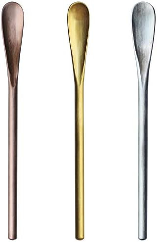 5 inch 3 pcs 304 Stainless Steel Coffee Stir Sticks, Cocktail Spoons, Beverage/Drink Stir Spoons,... | Amazon (US)