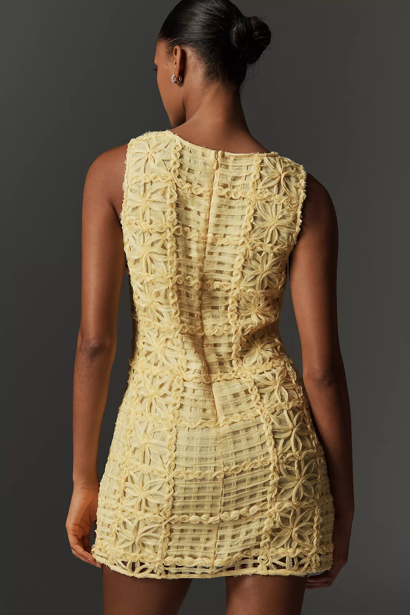 Endless Rose Sleeveless Lace Crew-Neck Mini Dress | Anthropologie (US)