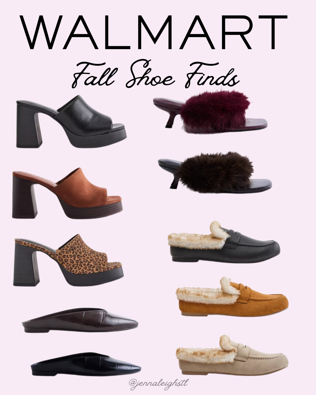 Walmart is bringing it with the fall shoes! 🍂 So many cute styles to choose from, from cozy faux fur to platform sandals, kitten heels, and classic mules. Such a fun lineup for transitioning into fall! 

 #LTKootd #LTKSeasonal #LTKMidsize