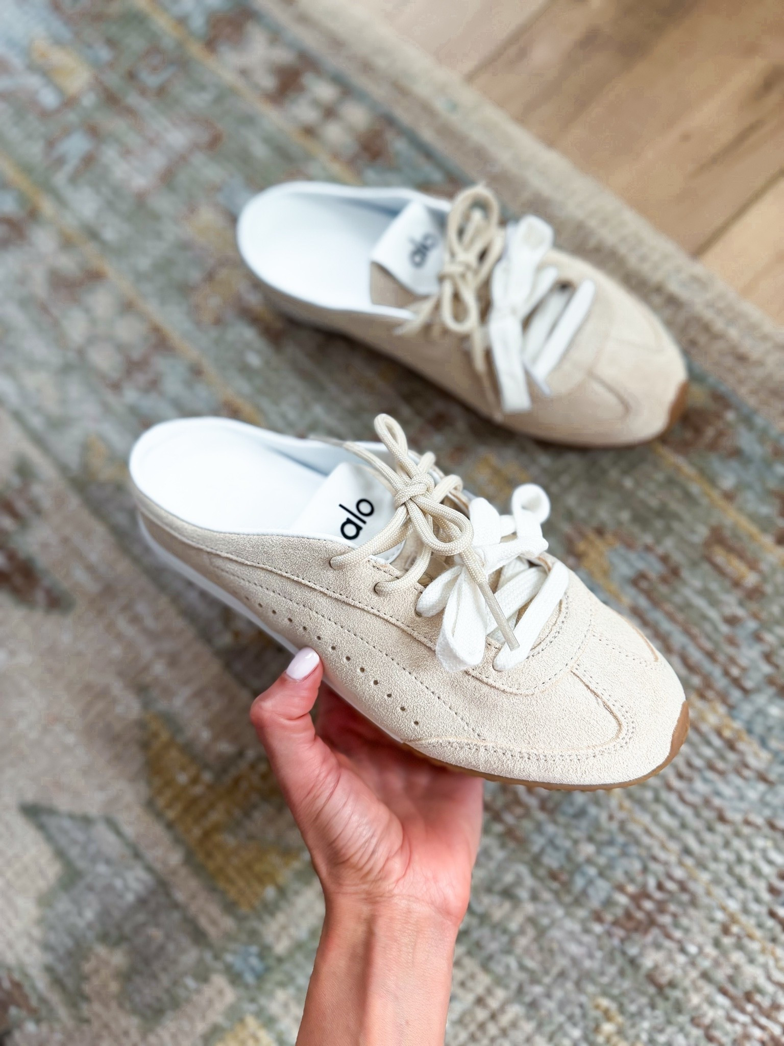 The cutest Alo sneaker mules for travel! I’m wearing these for our trip to Europe. I did my normal size - very comfortable! Travel outfit. Travel style. Airport outfit.

#LTKootd #LTKgrwm #LTKTravel