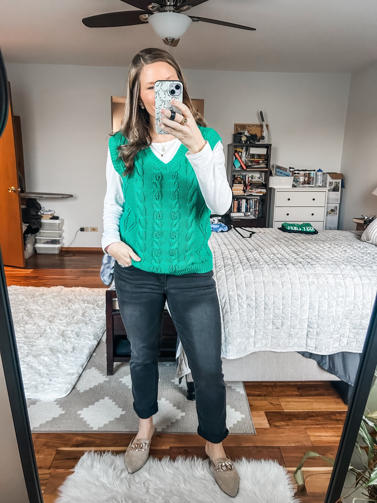 This feels like a St. Patrick’s outfit but I spent that day in th ER with Mila so I guess this is a do-over ☘️☘️☘️

#LTKootd #LTKWorkwear #LTKOver40