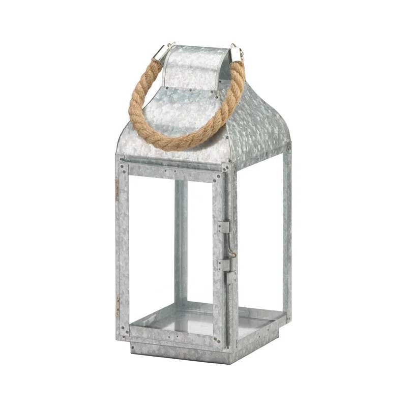 Galvanized Metal Lantern | Wayfair North America