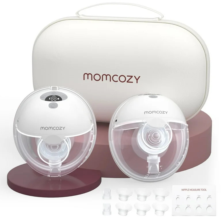 Momcozy M5 Hands Free Breast Pump Wearable, Electric Breast Pump Portable Gray with Breast Pump B... | Walmart (US)