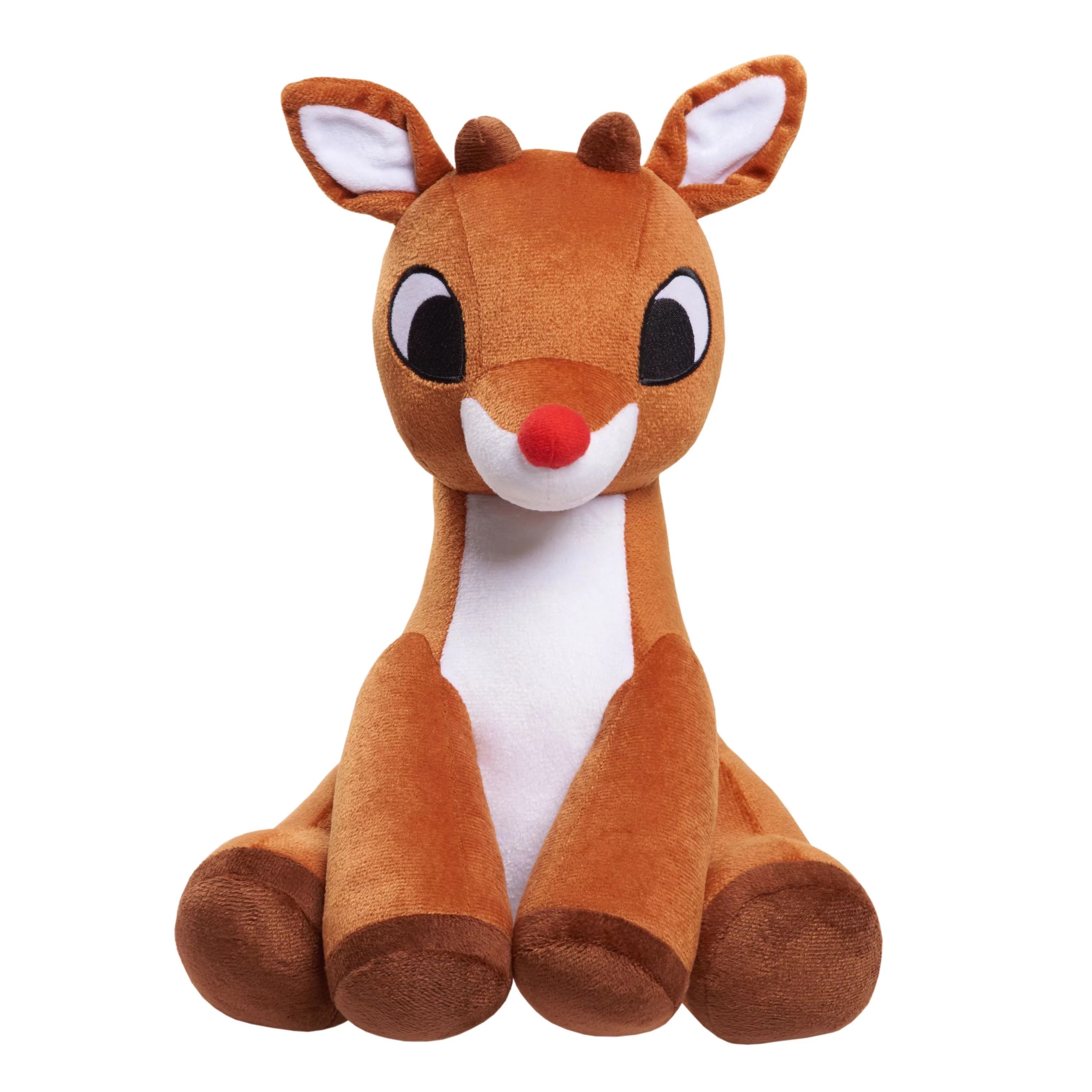 Just Play Rudolph the Red-Nosed Reindeer® 13.5-inch Large Plush, Reindeer Stuffed Animal, Presch... | Walmart (US)