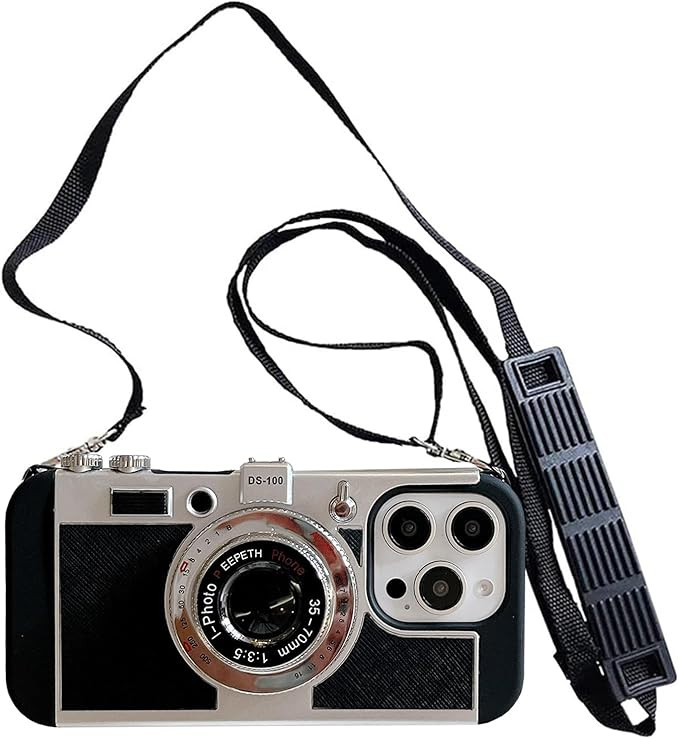 Yatchen Emily in Paris Phone Case for iPhone 16 Pro Max Cute 3D Vintage Camera Phone Case with La... | Amazon (US)