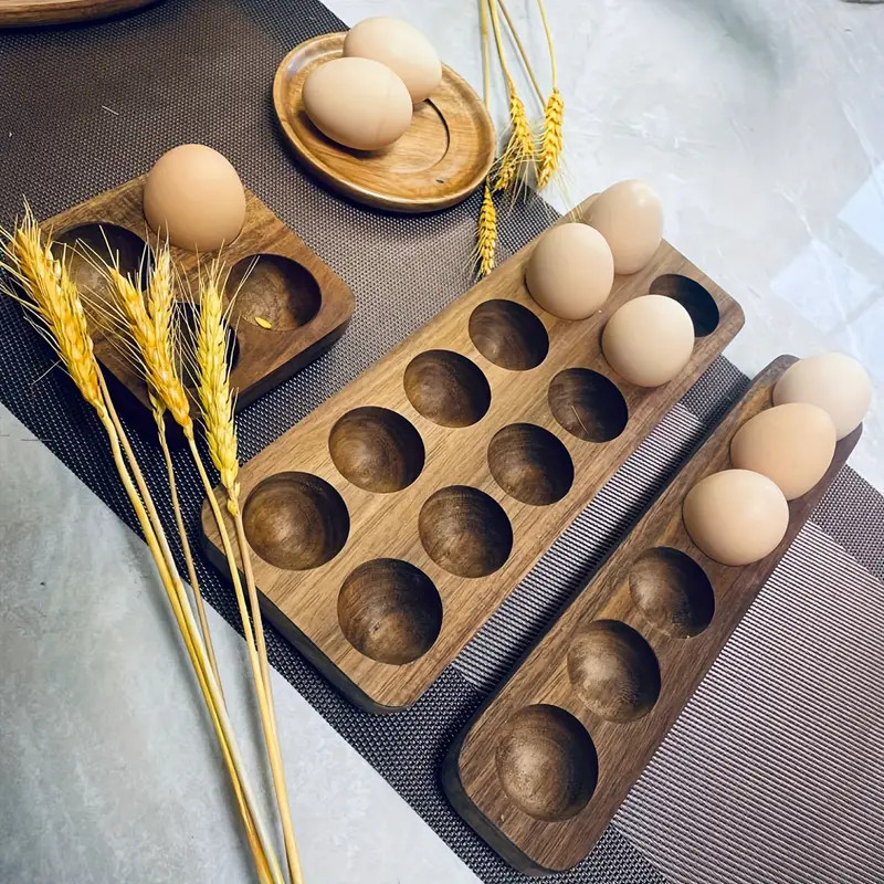 Multifunctional Acacia Wooden Egg Holder Reusable Egg - Temu Canada | Temu Affiliate Program
