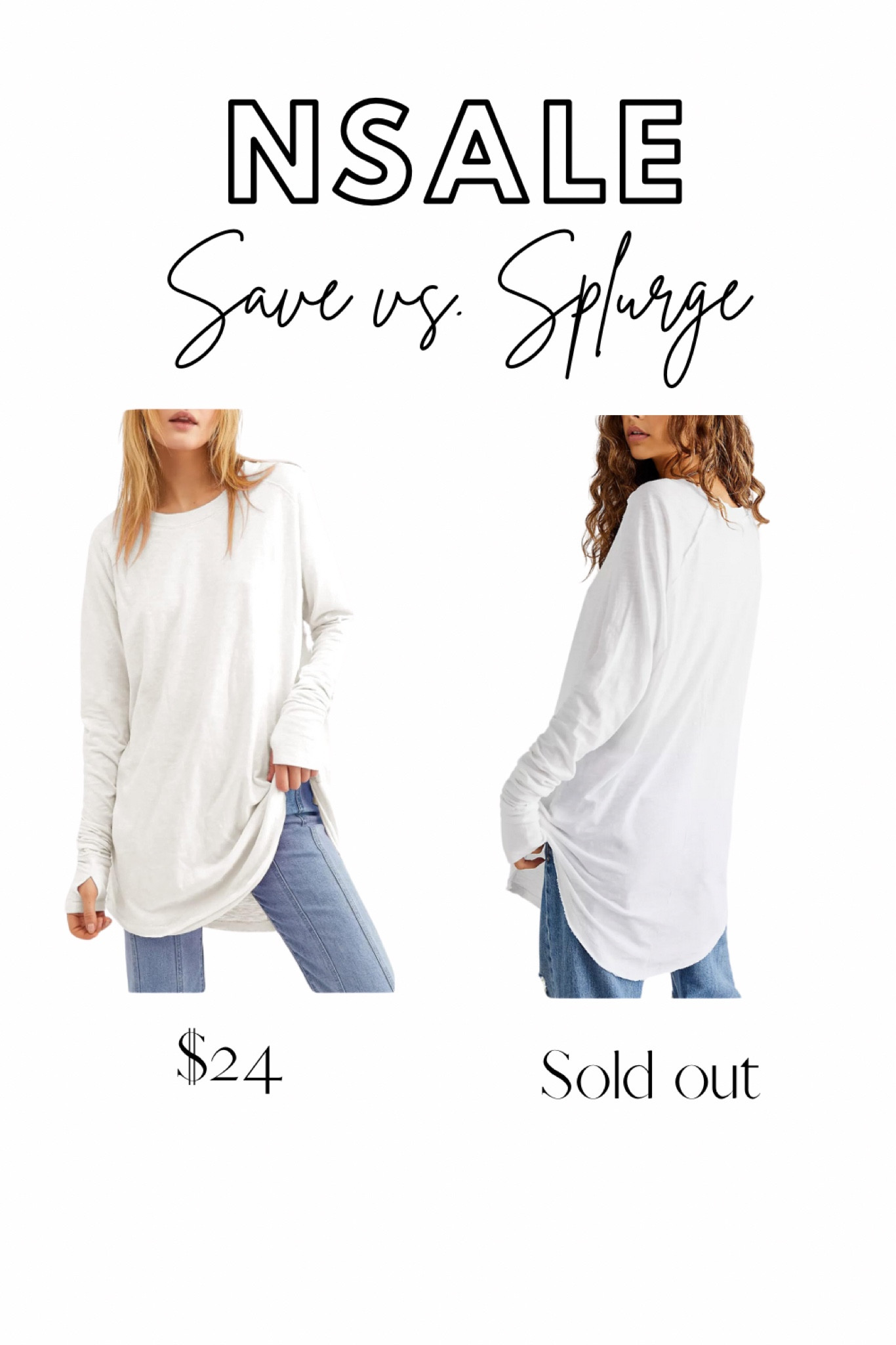 NSale look for less, free people look for lesss

#LTKSaleAlert #LTKxNSale #LTKFindsUnder50