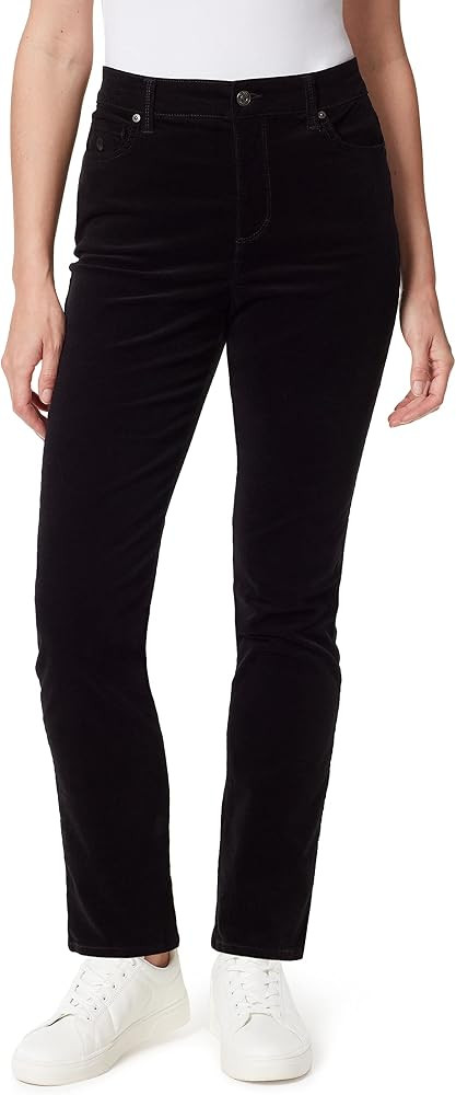 Gloria Vanderbilt Women's Amanda Corduroy Slim High Rise Pant Regular | Amazon (US)