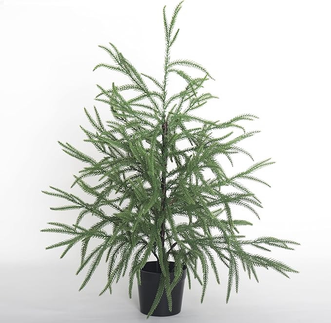 Artificial Norfolk Pine Tree,24in Tabletop Christmas Tree Decoration Outdoor Indoor Home Decor | Amazon (US)