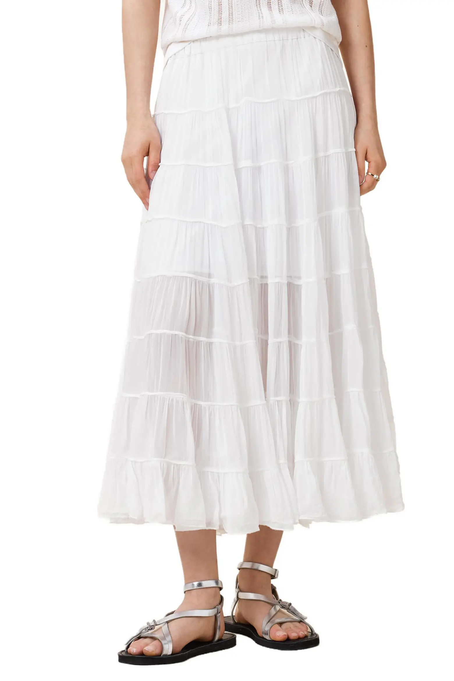 Eva Tiered Midi Skirt (Women) | Nordstrom | Nordstrom