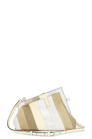 fendi Fendi First Shoulder Bag in Silver - Metallic Silver. Size all. | FWRD 