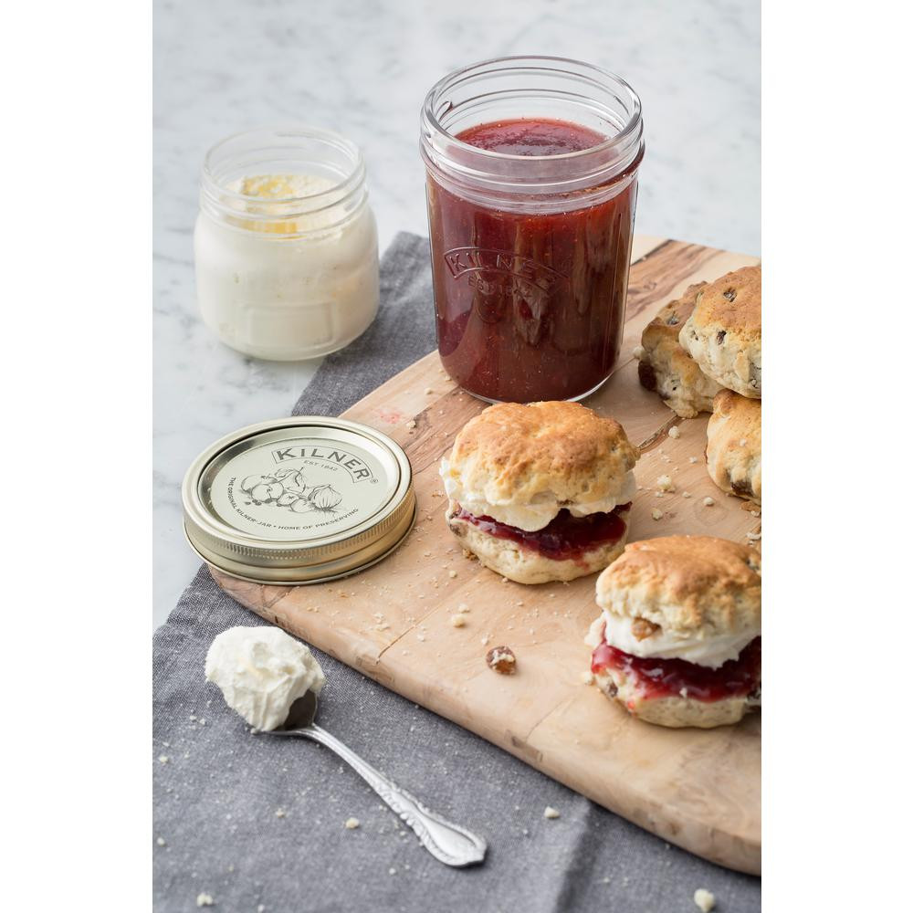 KILNER 12 oz. Wide Mouth Glass Jars (Set of 3) | The Home Depot