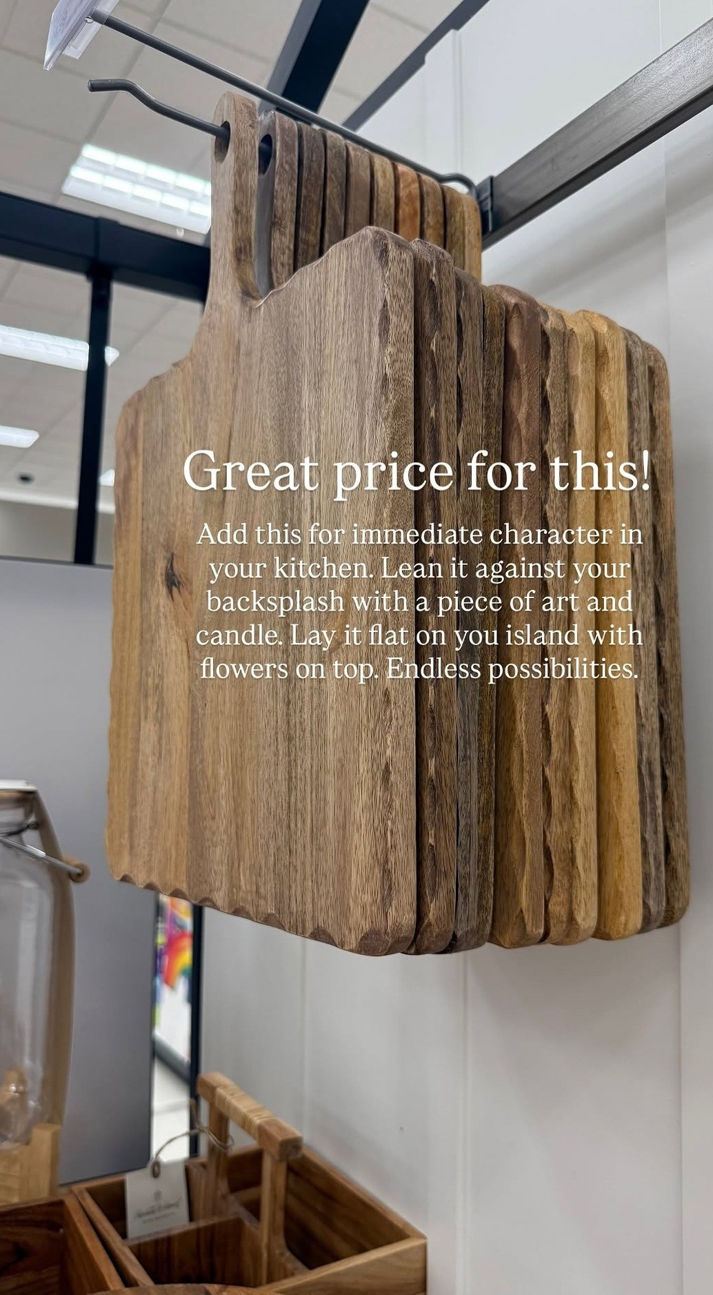 This looks so high end in person. I have seen similar boards for double to triple the price at other stores. 

 #LTKHome