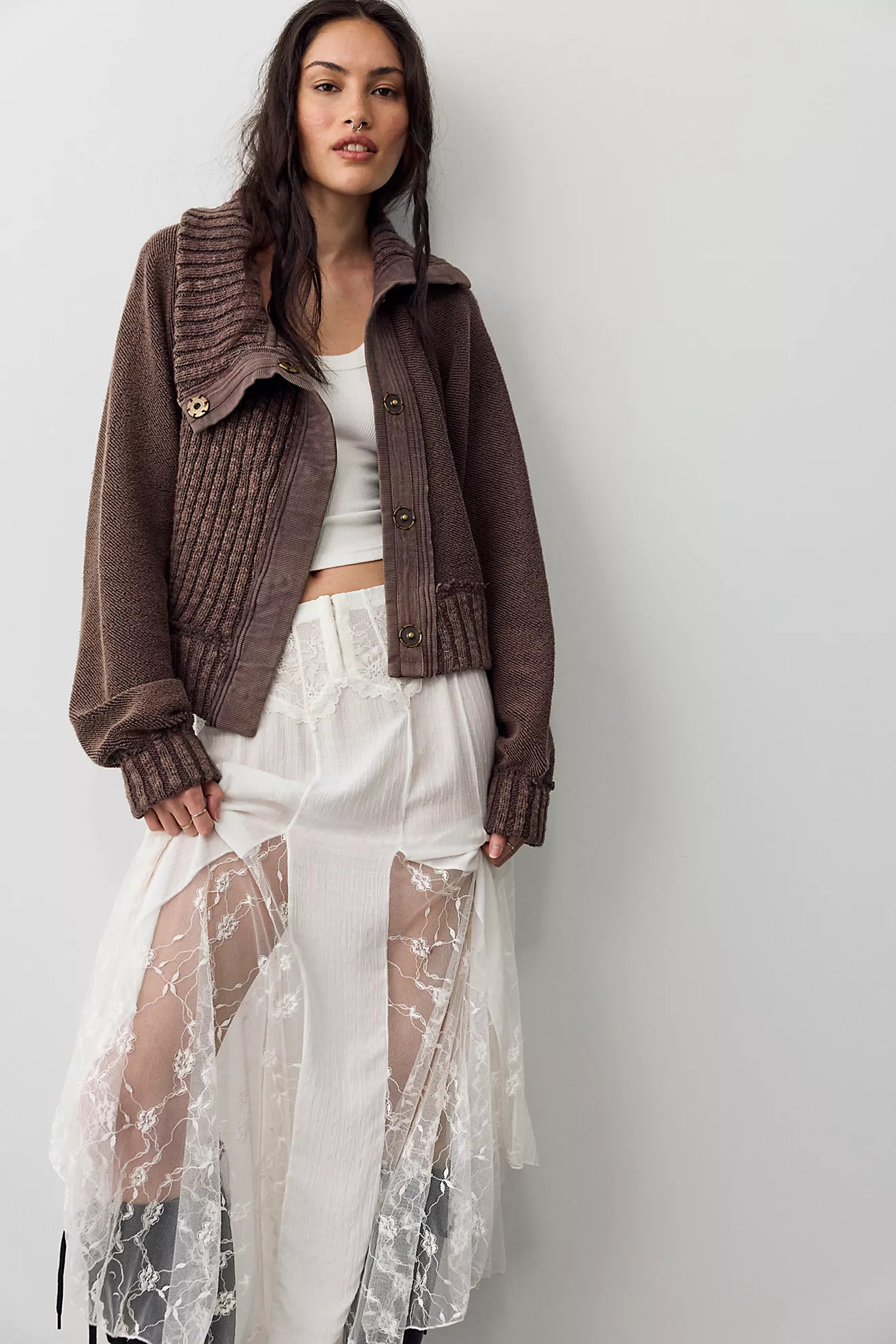 We The Free Annie Cozy Funnel-Neck Cardi | Free People (Global - UK&FR Excluded)