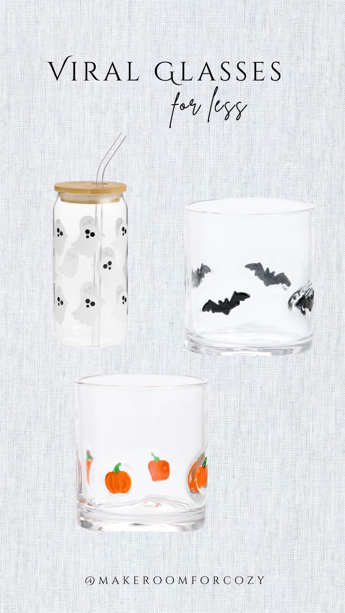 Viral Fall/Halloween glasses for less! 🎃

#LTKSeasonal #LTKFindsUnder50 #LTKHome