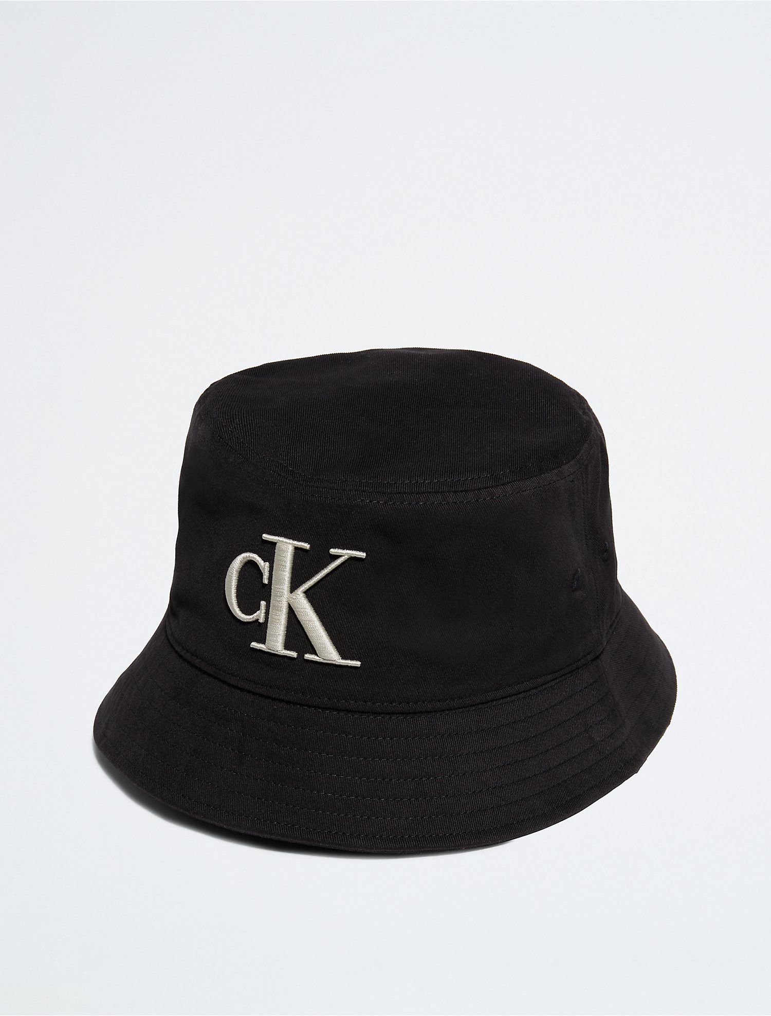 Embroidered Monogram Logo Twill Bucket Hat | Calvin Klein | Calvin Klein (US)