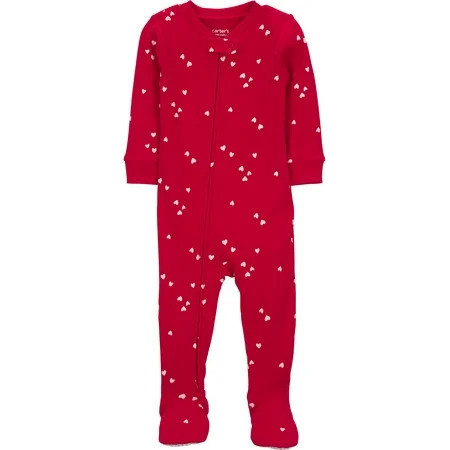 Carter's Child of Mine Baby and Toddler Valentine's Pajama, One-Piece, Sizes 12M-5T | Walmart (US)