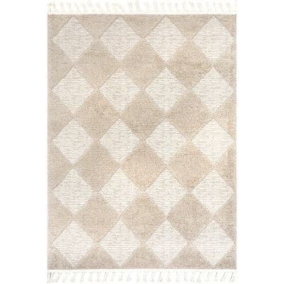 nuLOOM Marissa High/Low Diamond Tassel Area Rug | Ashley Homestore