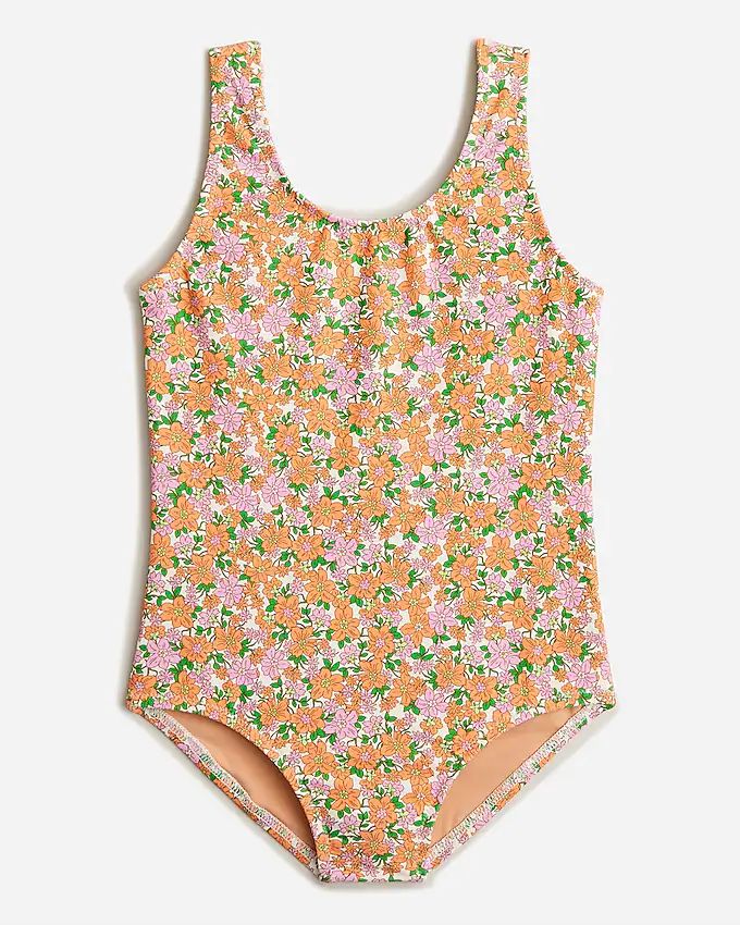 Girls' scoopneck one-piece swimsuit with UPF 50+ | J. Crew US