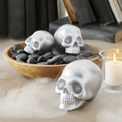 Mini Tabletop Skulls, Set of Three | Grandin Road | Grandin Road