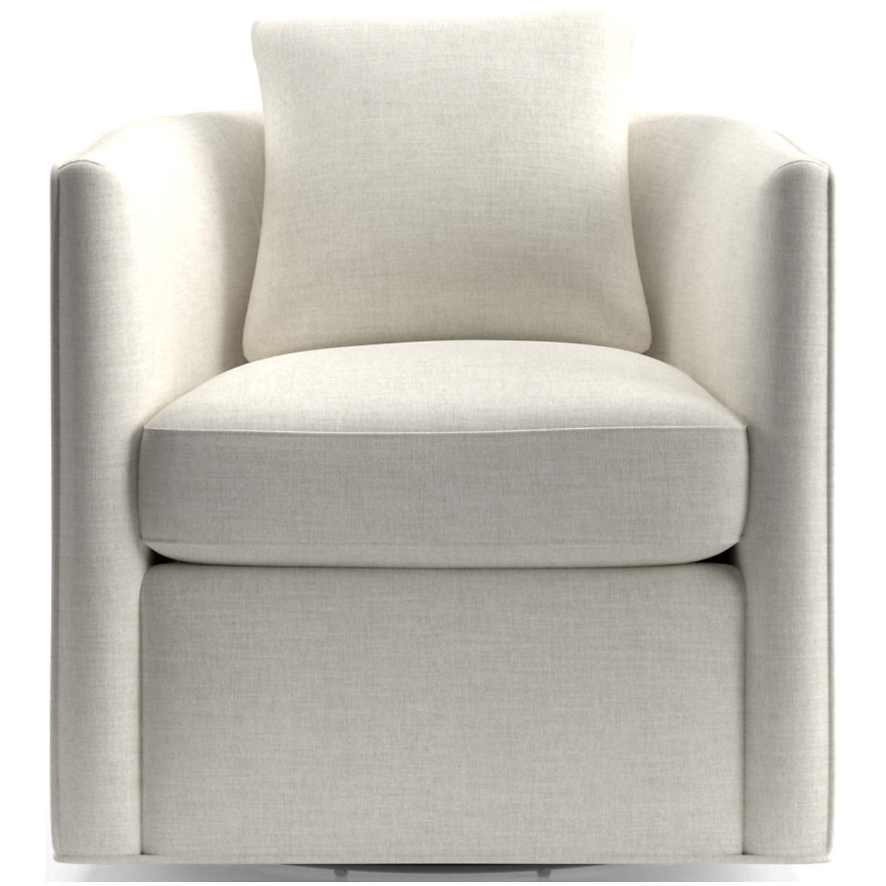 Drew Small Swivel Accent Chair + Reviews | Crate & Barrel | Crate & Barrel