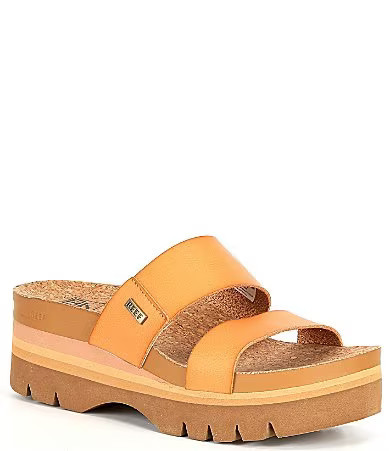Reef Women's Cushion Vista Higher Platform Slide Sandals - 9 | Dillard's