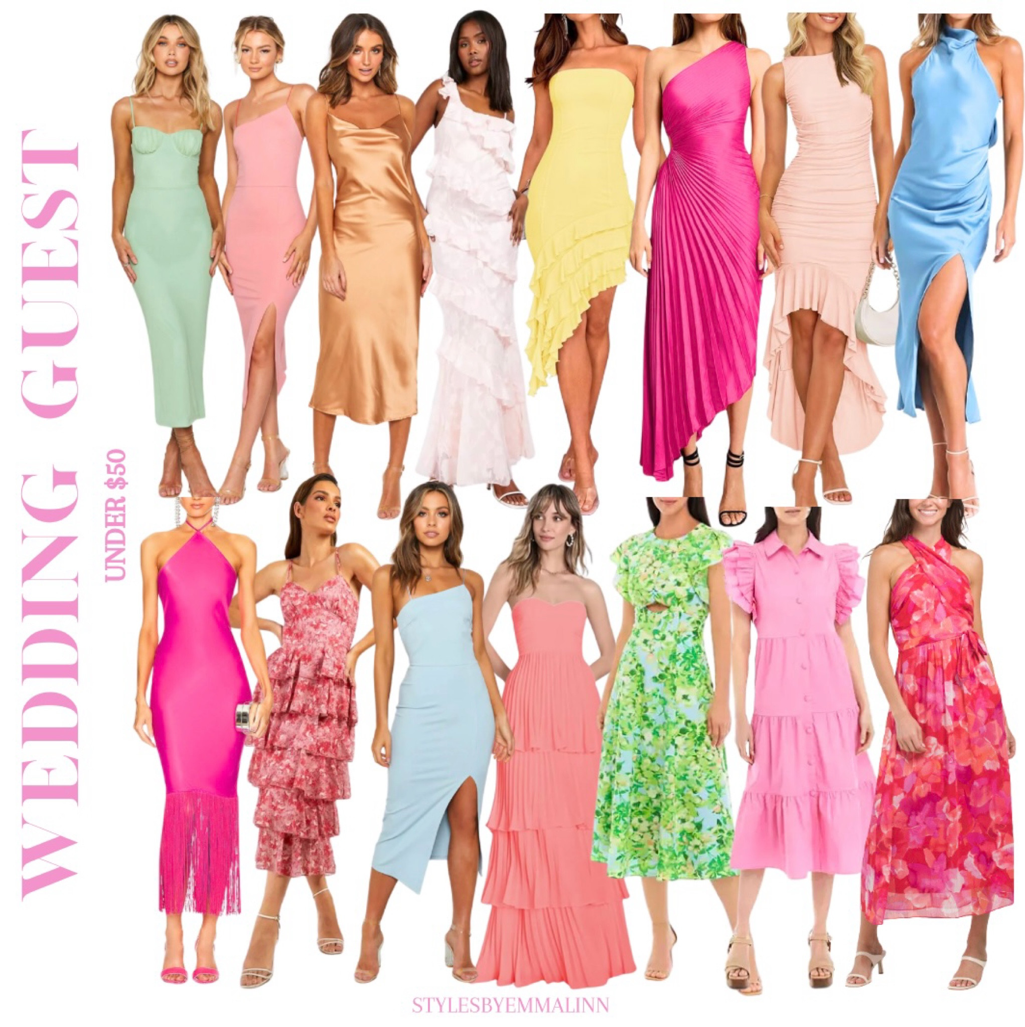 More fun summer wedding guest dresses under $50! 💞

Wedding guest dress, wedding guest dresses, wedding guest look, wedding dress, midi dress, maxi dress, formal dress, cocktail dress, summer wedding, summer wedding look, summer wedding dress, colorful dress, fancy dress, floral dress, ruffle dress, summer dress, summer midi, summer maxi, Styles by Emma Linn, Emma Linn, finds under 50, ltkunder50, dresses under 50

#LTKWedding #LTKFindsUnder50 #LTKSeasonal