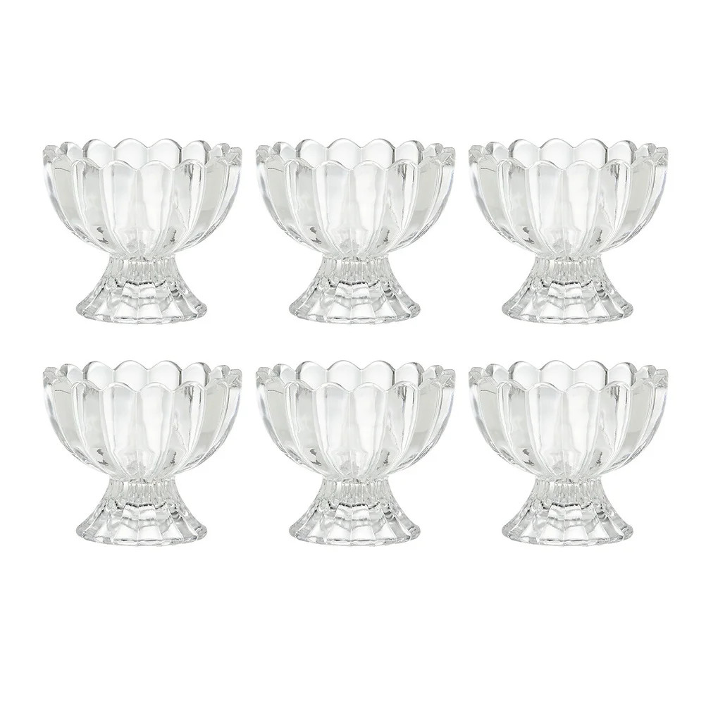 Homemaxs Bowl Glass Dessert Ice Cream Cup Dish Footed Bowls Fruit Sundae Cupsserving Cocktail Sna... | Walmart (US)