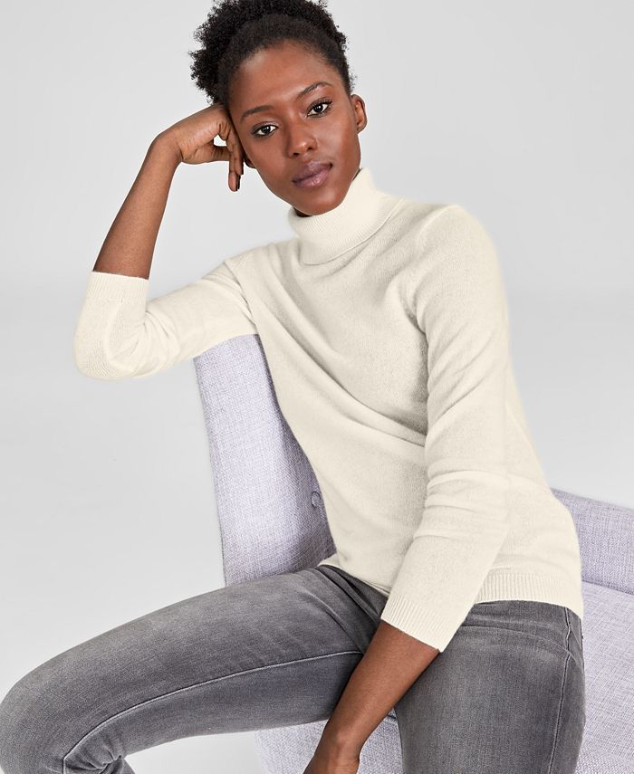 Cashmere Turtleneck Sweater, Created for Macys | Macys (US)