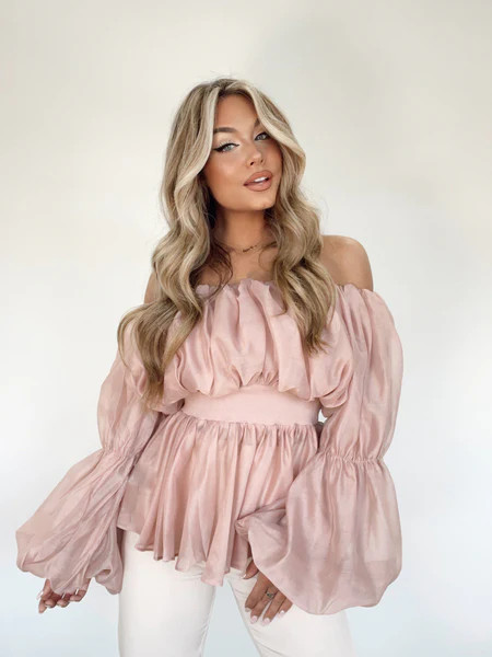 Blush Revolve Around Me Top | Lane 201 Boutique