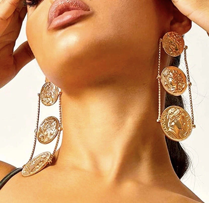 Bohemian Coin Earrings | eBay US