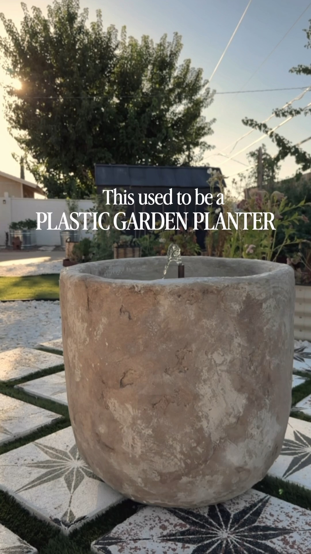 DIY limestone fountain made from a plastic garden planter inspired by European courtyard gardens, English cottage gardens, and old-world stone fountains. This budget-friendly garden DIY gives the look of aged limestone, antique European garden decor, and French countryside style without the high cost of real stone. Perfect for a cottage garden aesthetic, Mediterranean patio, Italian villa vibes, or a romantic European-inspired backyard. This faux limestone fountain adds old-world charm, texture, and character and is ideal for anyone wanting a European garden look on a budget. Aged stone finish, neutral limestone tones, organic texture, timeless garden design, classic European style outdoor decor, cottagecore garden DIY, vintage-inspired garden fountain, affordable landscaping ideas, and elevated outdoor styling.


#LTKHome