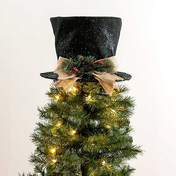Hat with Rattan Bow Tree Topper | Kirkland's Home