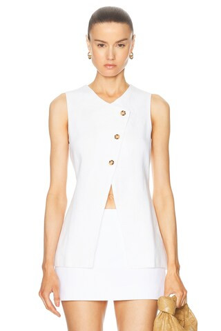 Posse Gigi Gilet in Ivory | FWRD 