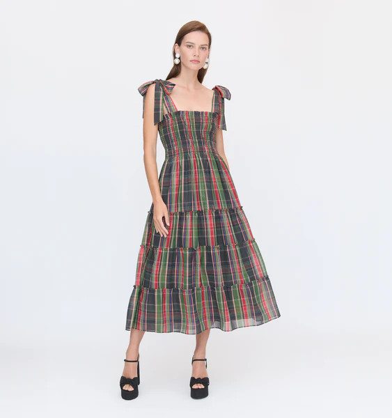 The Ribbon Ellie Nap Dress - Tartan Lamé | Hill House Home US