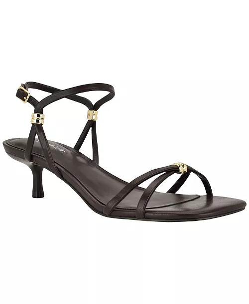 Women's Rivine Strappy Kitten Heel Dress Sandals | Macy's