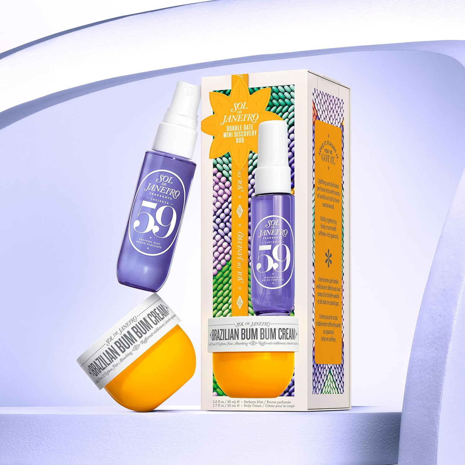 Sol de Janeiro Double Date Beauty Gift Set | Travel Size Brazilian Bum Bum Body Cream 1.7 fl oz &... | Amazon (US)