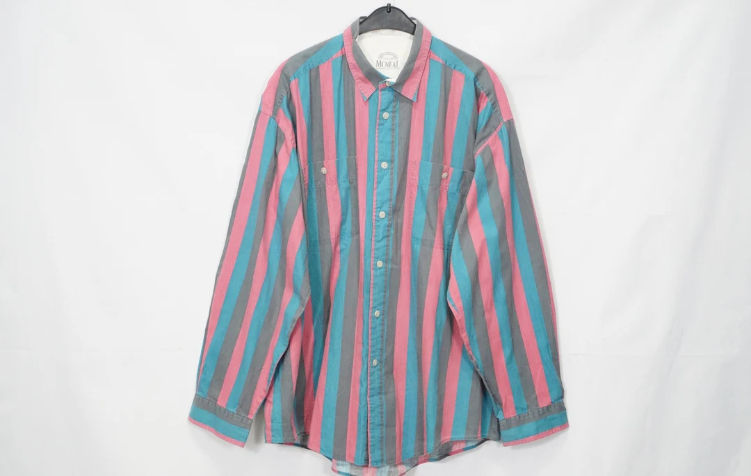 Vintage Mcneal Crazy Pattern Shirt Retro Gr. 2XL Oldschool - Etsy UK | Etsy (UK)