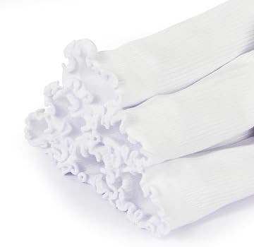 BomKinta Ruffle Socks Women - Turn-Cuff Frilly Sock - Lightweight Cotton Sock - Athletic Crew Soc... | Amazon (US)