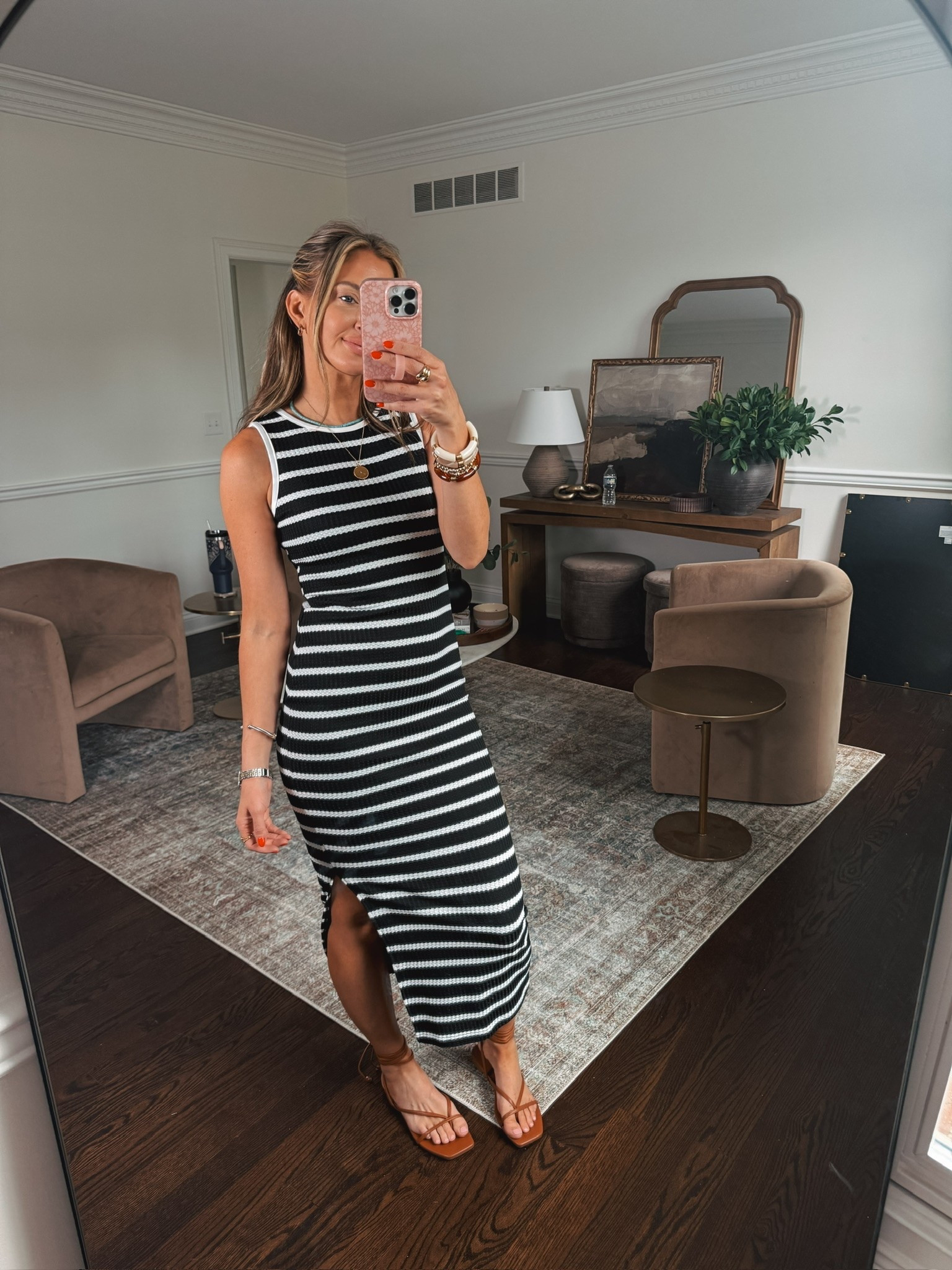 The cutest double lined striped maxi!  🤍🖤

#LTKgrwm #LTKootd #LTKdayinmylife