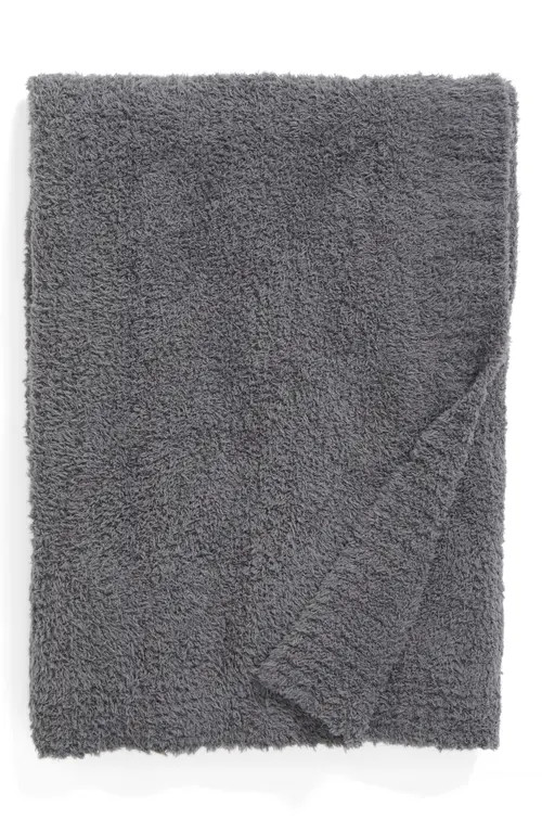 barefoot dreams CozyChic™ Throw Blanket in Graphite at Nordstrom | Nordstrom