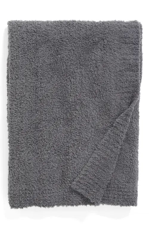 barefoot dreams CozyChic™ Throw Blanket in Graphite at Nordstrom | Nordstrom