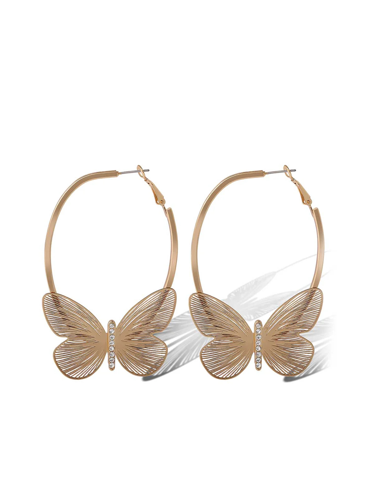 Butterfly Hoop Earrings | Jessica Simpson E Commerce