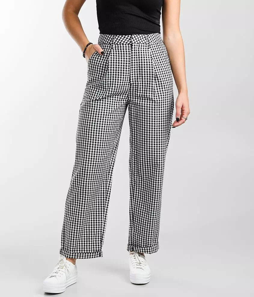 Victory Gingham Straight Trouser Pant | Buckle