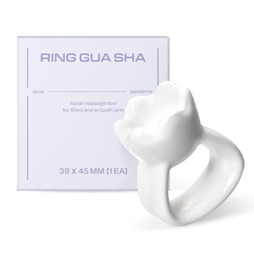 HAUA Ring Gua Sha, Korean facial tools, Premium Natural Ceramic, Massager, Multi-use Face & Body, Stocking Stuffers, Holidy Gift | 2oz | Amazon (US)
