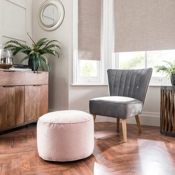 Isla Pouffe - Blush | Dunelm (migrated)