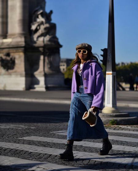 Two things: 1. Cropped jackets and long skirts are always a good idea.  Yes I’m still in Paris and partial to purple apparently in a boxy jacket by @patou 2: my Paris Fashion Week vlog is up on YouTube!  See behind the scenes NOT posted here and loads of what #pfw feels like and looks like. Search KarenBritChick for it to pop up or click the link in my stories or bio 💜

#LTKSeasonal #LTKstyletip #LTKitbag